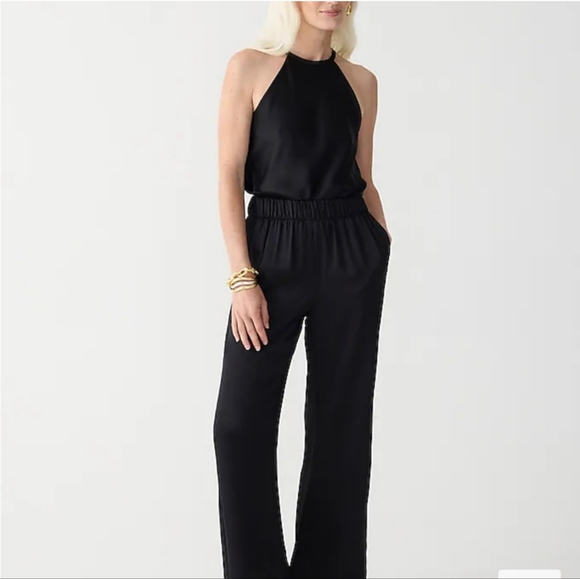 J. Crew Pants - NEW J. Crew Astrid Wide-Leg Pant in Luster Crepe Black size 6